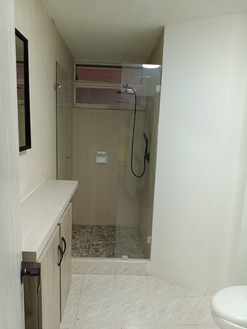 Baño renovado con ducha