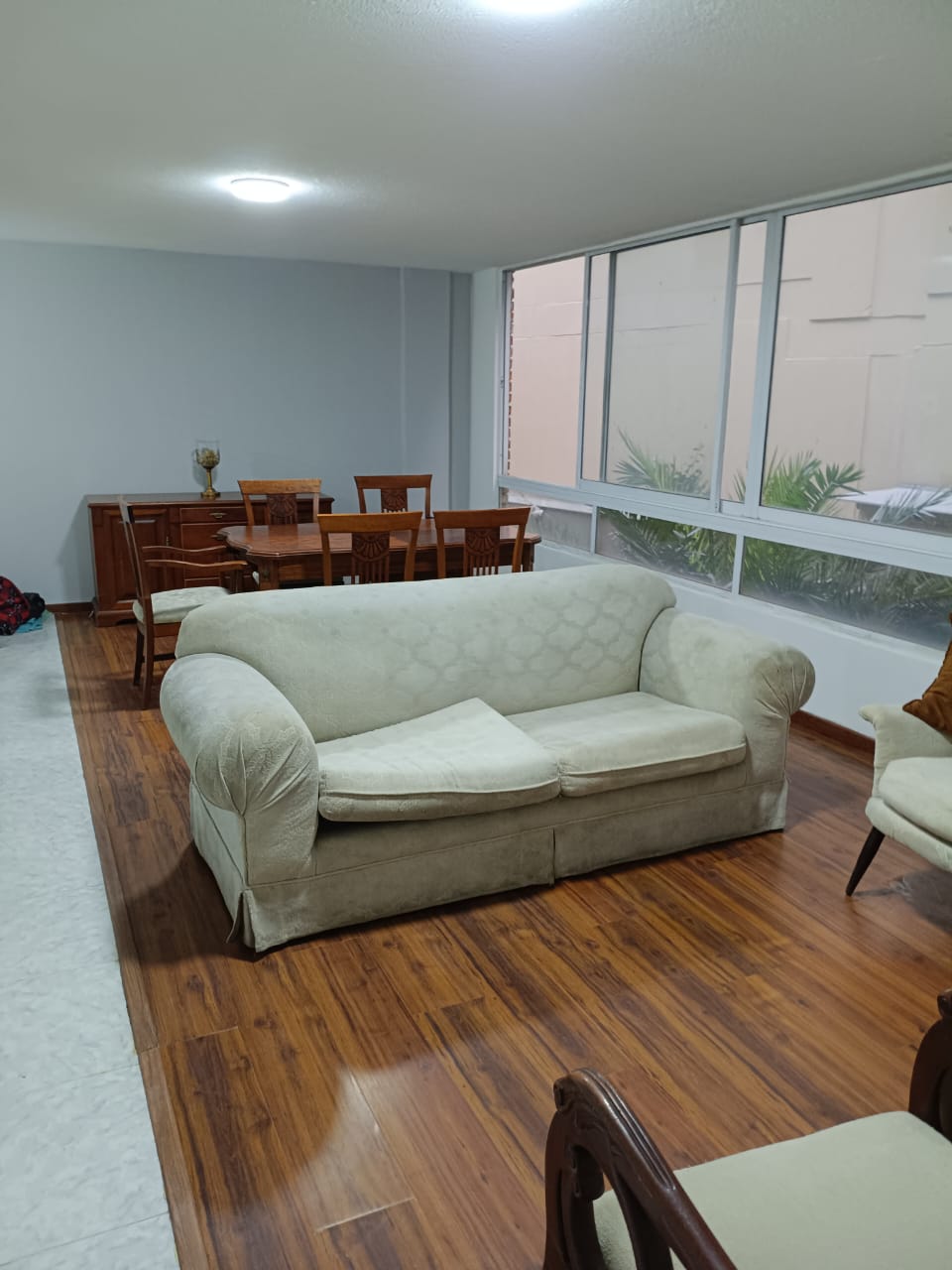 Sala-comedor amplia y luminosa